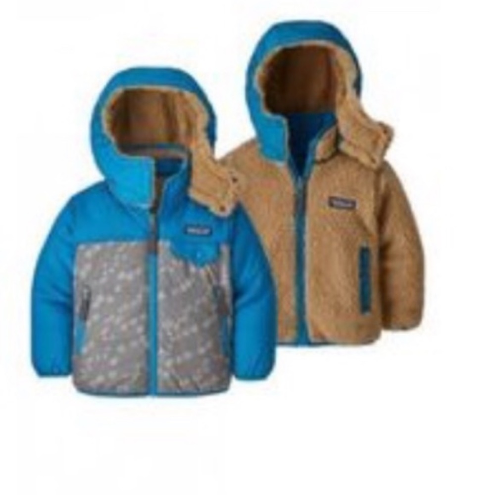 Patagonia winter reversible coat with hood